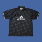 Vintage 90s ADIDAS Black Polo Jersey XL