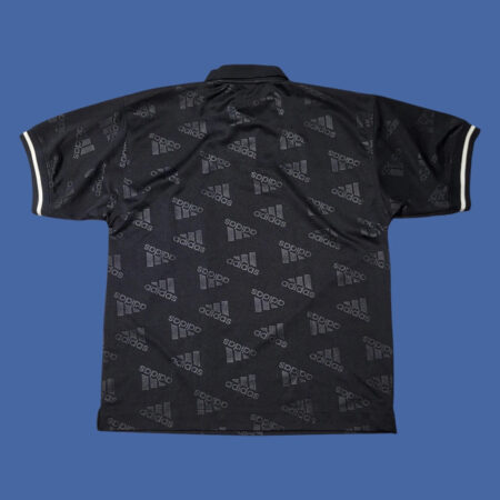 Vintage 90s ADIDAS Black Polo Jersey XL