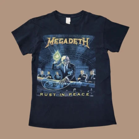 Vintage MEGADETH Faded Black T-Shirt M