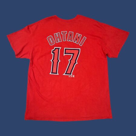 Vintage MAJESTIC LOS ANGELES ANGELS MLB Red T-Shirt XL