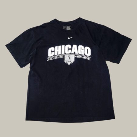 Vintage NIKE CHICAGO WHITE SOX MLB Black T-Shirt L