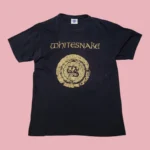 Rare Vintage WHITESNAKE Black T-Shirt M