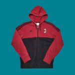 AC MILAN x ADIDAS 2017-2018 Zip-Up Hoodie M