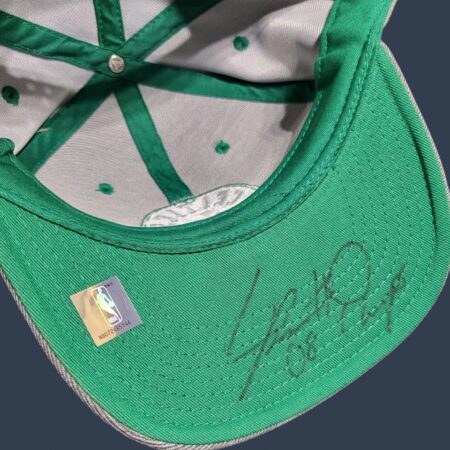 BOSTON CELTICS NBA ADIDAS Snapback Cap Autographed by LEON POWE #0 One Size