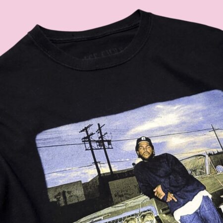 ICE CUBE Black Graphic T-Shirt S-M