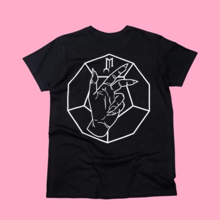 MANNOCULTA Black Graphic T-Shirt M-L