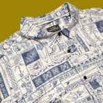 QUICKSILVER WATERMAN Blue Graphic Short Sleeve Shirt XL-XXL