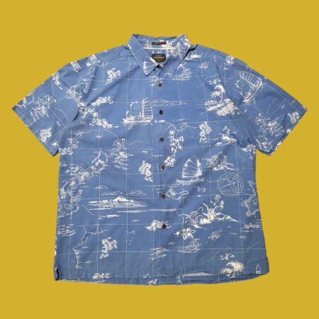 QUICKSILVER WATERMAN Hawaiian Short Sleeve Shirt XL-XXL