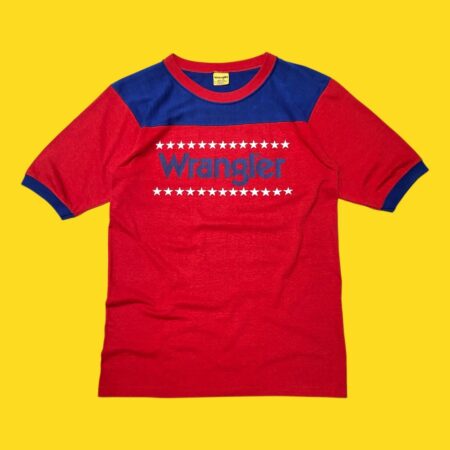 Rare Vintage 70s/80s Wrangler Red Blue Sellout T-shirt S-M