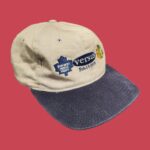 Vintage 90s STARTER TORONTO MAPLE LEAFS vs CHICAGO BLACJHAWKS NHL Strapback Cap One Size