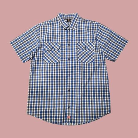 Vintage DICKIES Checked Short Sleeve Shirt XL