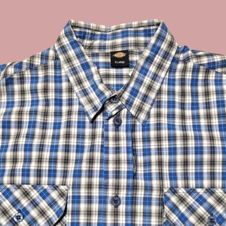 Vintage DICKIES Checked Short Sleeve Shirt XL