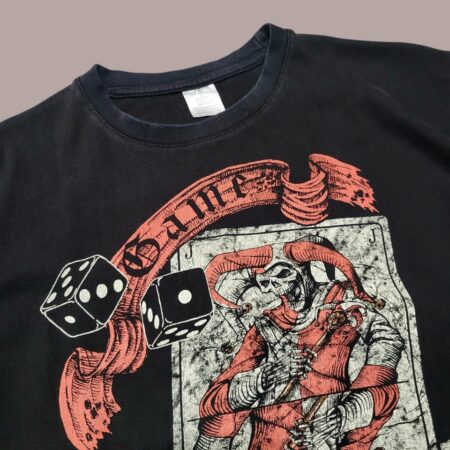 Vintage Faded Black Graphic T-Shirt L