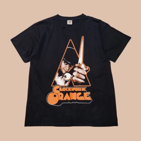 Vintage FRUIT OF THE LOOM CLOCKWORK ORANGE Graphic T-Shirt M-L
