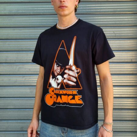 Vintage FRUIT OF THE LOOM CLOCKWORK ORANGE Graphic T-Shirt M-L