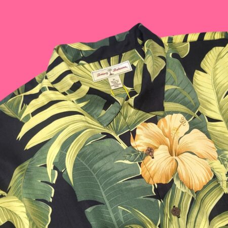 Vintage 100% Silk Hawaiian Short Sleeve Shirt XL