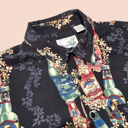 Vintage Hawaiian Graphic Short Sleeve Shirt L-XL