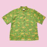 Vintage Hawaiian Short Sleeve Green Graphic Shirt XL