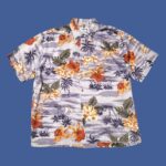 Vintage Hawaiian Palm Trees Short Sleeve Shirt M