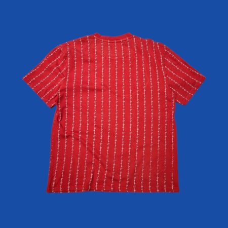 Vintage KARL KANI Red Signature Logo T-Shirt M