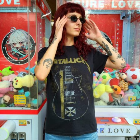 Vintage METALLICA Faded Black T-Shirt S