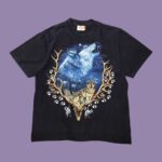 Vintage ROCK EAGLE WOLVES Graphic T-Shirt M-L