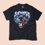 Vintage SAVAGE BLACK PANTHER Graphic T-Shirt M-L
