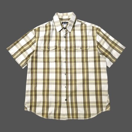 Columbia Plaid Short Sleeve Shirt M-L