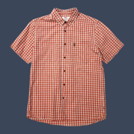 Fjällräven Red Plaid Short Sleeve Shirt S-M
