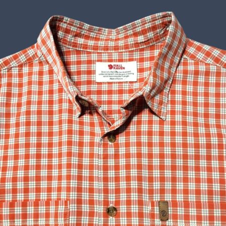 Fjällräven Red Plaid Short Sleeve Shirt S-M