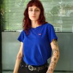 LEVI'S Women's Blue T-Shirt M