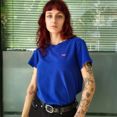 LEVI'S Women's Blue T-Shirt M