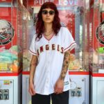 LOS ANGELES ANGELS MLB x MAJESTIC Women's Baseball Jersey L-XL