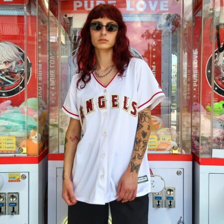 LOS ANGELES ANGELS MLB x MAJESTIC Women's Baseball Jersey L-XL