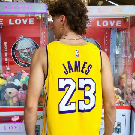 LOS ANGELES LAKERS LEBRON JAMES NBA x NIKE City Legends Series Jersey L