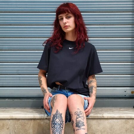 NIKE Swoosh Black T-Shirt M