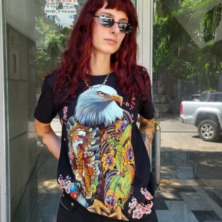 Rock Eagle Glow in the Dark Graphic T-Shirt S