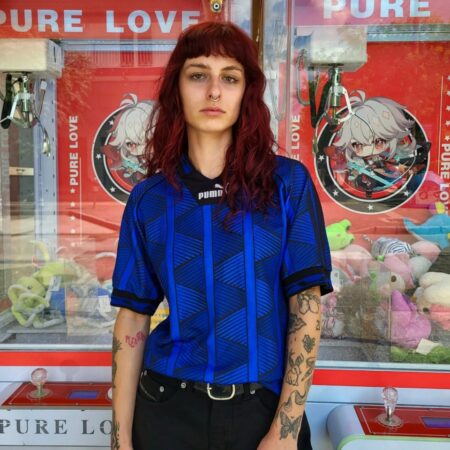Vintage 80s/90s PUMA Patterned Football Jersey XS