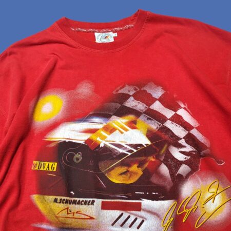 Vintage 90s/00s Mickael Schumacher F1 World Champion T-Shirt XL