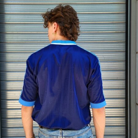 Vintage 90s ADIDAS Blue Football Jersey L