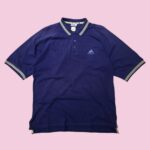 Vintage 90s Adidas Golf Blue Polo T-Shirt XL