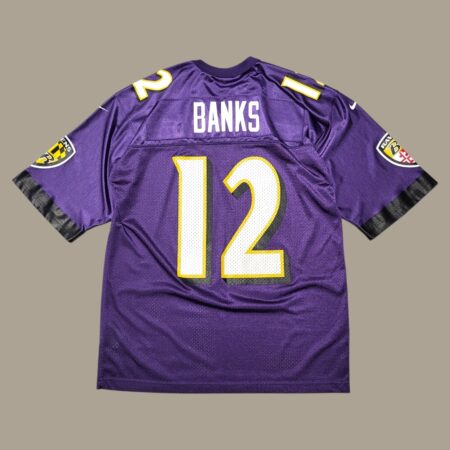 Vintage 90s Baltimore Ravens Tony Banks x Nike Team NFL Jersey M