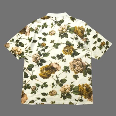 Vintage Peter Hadley Flowers Polo T-Shirt L-XL