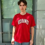 Vintage Rawlings Red Baseball Jersey L