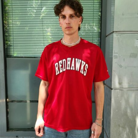 Vintage Rawlings Red Baseball Jersey L