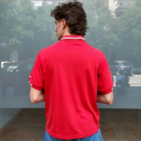Vintage Y2K NIKE COURT Red Polo T-Shirt M