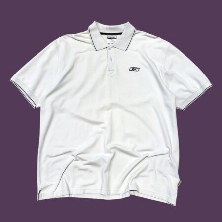 Vintage Y2K Reebok Light Blue Polo T-Shirt XL
