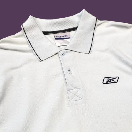Vintage Y2K Reebok Light Blue Polo T-Shirt XL
