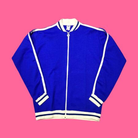 Rare Vintage 80s Atalasport Made in Italy Blue Track Top M