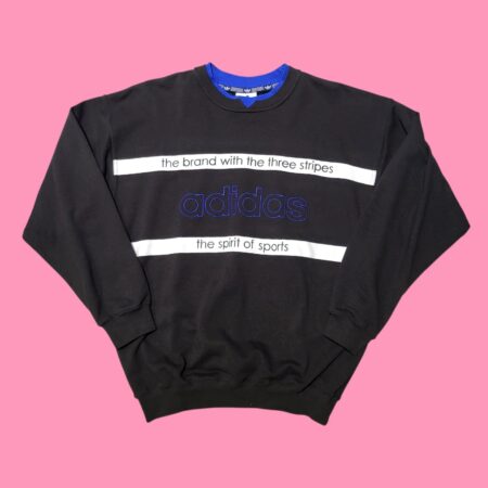Vintage 90s Adidas Spellout Sweatshirt L